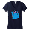 b is for blood sugar Women's V-Neck T-Shirt