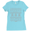 white christmas Ladies Fitted T-Shirt