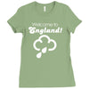 welcome to england! Ladies Fitted T-Shirt