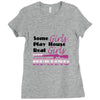 real girls go hunting Ladies Fitted T-Shirt