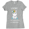 look i've created a unicorn Ladies Fitted T-Shirt