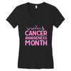 breast cancer awareness month Women's V-Neck T-Shirt