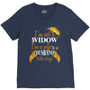 i'm not a widow i'm a wife to a husband with wings V-Neck Tee