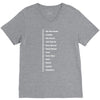 Beard Growth Scale V-Neck Tee