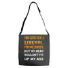 liberal for halloween Adjustable Strap Totes