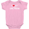 i love my crazy girl friend Baby Onesie