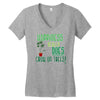 weed plant funny tee shirt 420 cannabis pot marijuana stoner gag addic Women's V-Neck T-Shirt