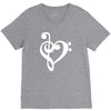 musik notes V-Neck Tee