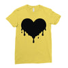 dripping heart melting heart Ladies Fitted T-Shirt