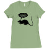 rat funny geek nerd scientific experiments are fun Ladies Fitted T-Shirt