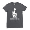 downloading ! funny white sex Ladies Fitted T-Shirt