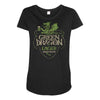 green dragon lager Maternity Scoop Neck T-shirt