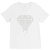 dripping diamond V-Neck Tee