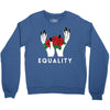 equality white Crewneck Sweatshirt