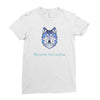 alpha wolf Ladies Fitted T-Shirt