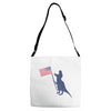 Patriotic T-Rex Adjustable Strap Totes