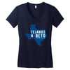 tejanos for beto Women's V-Neck T-Shirt