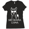 no drama llama Ladies Fitted T-Shirt