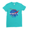 santa nasa parody Ladies Fitted T-Shirt