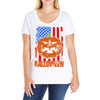 halloween american flag halloween american flag Ladies Curvy T-Shirt