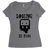 losing is fun! Women's Triblend Scoop T-shirt