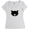 animal black Women's Triblend Scoop T-shirt