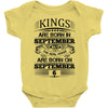 Real Kings Are Born On September 6 Baby Onesie