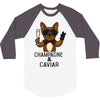 champagne and caviar 3/4 Sleeve Shirt