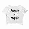 snuggle this muggle Crop Top