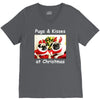 pug dog christmas V-Neck Tee