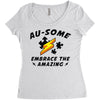 au some Women's Triblend Scoop T-shirt