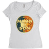 Moon and Sun Women's Triblend Scoop T-shirt