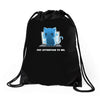 pay attention to me Drawstring Bags