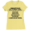 Smartass October Girl Ladies Fitted T-Shirt