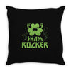 sham rocker shamrock Throw Pillow