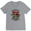 pirate zombie skull V-Neck Tee