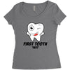 First Tooth Date Women's Triblend Scoop T-shirt