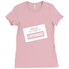 my name is awesome Ladies Fitted T-Shirt