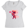 KISS ME PLEASE Women's Triblend Scoop T-shirt