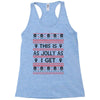Emo Gothic Ugly Christmas Sweater Racerback Tank