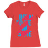 BORN TO BE AWESOME Ladies Fitted T-Shirt