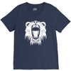 lion head roaring V-Neck Tee