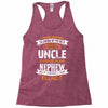 Super Cool Uncle Of A Freaking Awesome Nephew Racerback Tank