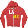 lame Zipper Hoodie