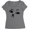 huh Women's Triblend Scoop T-shirt