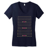 yes wow diva length check Women's V-Neck T-Shirt