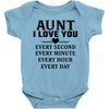 I Love You Aunt Baby Bodysuit