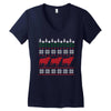cow christmas Women's V-Neck T-Shirt