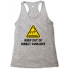 keep out of direct sunlight Racerback Tank