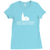 i can't go to church i'm allergic to nuts Ladies Fitted T-Shirt